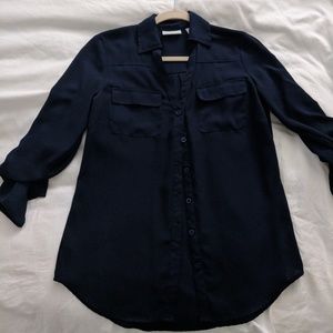Womens Dark Navy XS Blouse